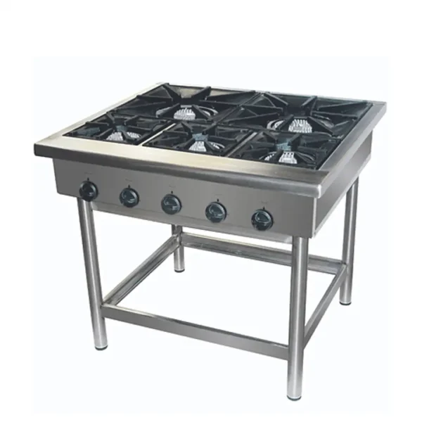 Anafe Industrial 5 Quemadores 3 de 27 x 27- 2 de 43 x 43 GPL