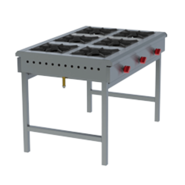 Anafe Industrial A6P-18 INOX ISLA a Gas