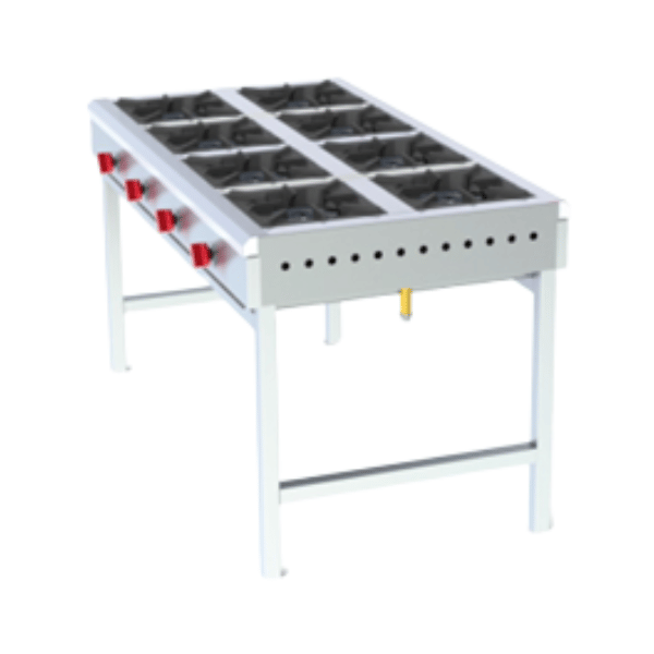 Anafe Industrial A8P-18 INOX ISLA a Gas