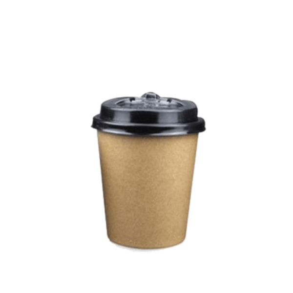 Vasos Kraft de 6oz con Tapa