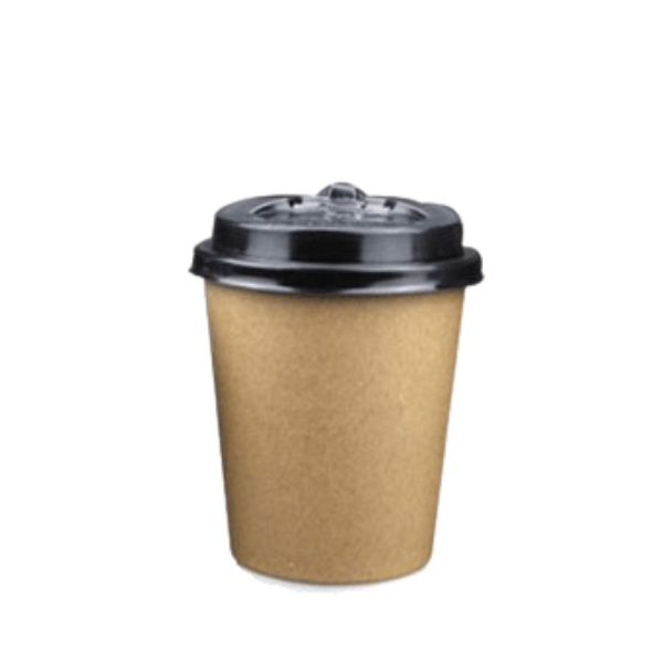 Vasos Kraft de 8oz con Tapa