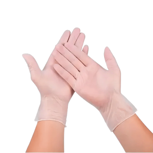 GUANTES DE VINILO TRANSPARENTE