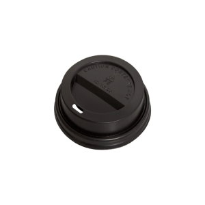 TAPA VASO POLIPAPEL NEGRA 6 8 10 OZ