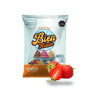 Mezcla de Helados Soft Frutilla 800gr.