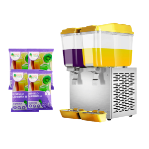 Dispensadora de Jugos / Pulpa 2 Frascos 18 Lts ITA + 4 Kilos de Jugos Promocionales
