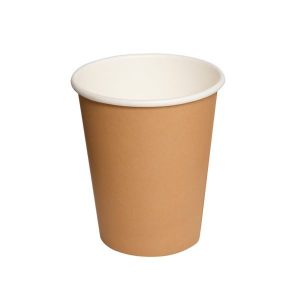 Vasos Polipapel Kraft 8oz Interior Blanco | 100U y 1000U
